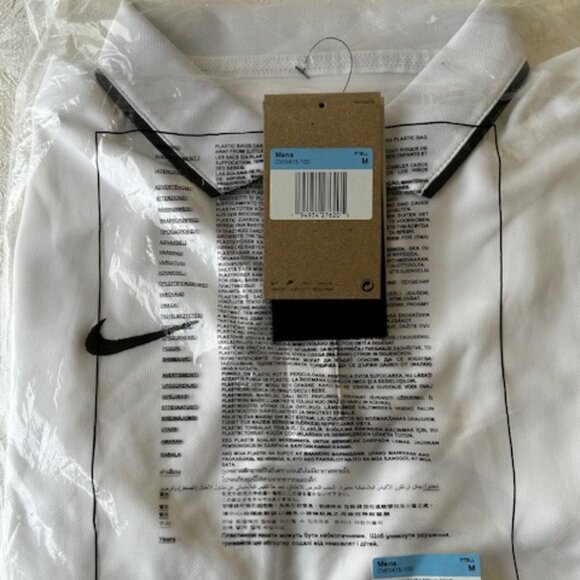 Nike Men's Dri-FIT UV Polo - White, Size M - new, in bag, never worn - Picture 2 of 2